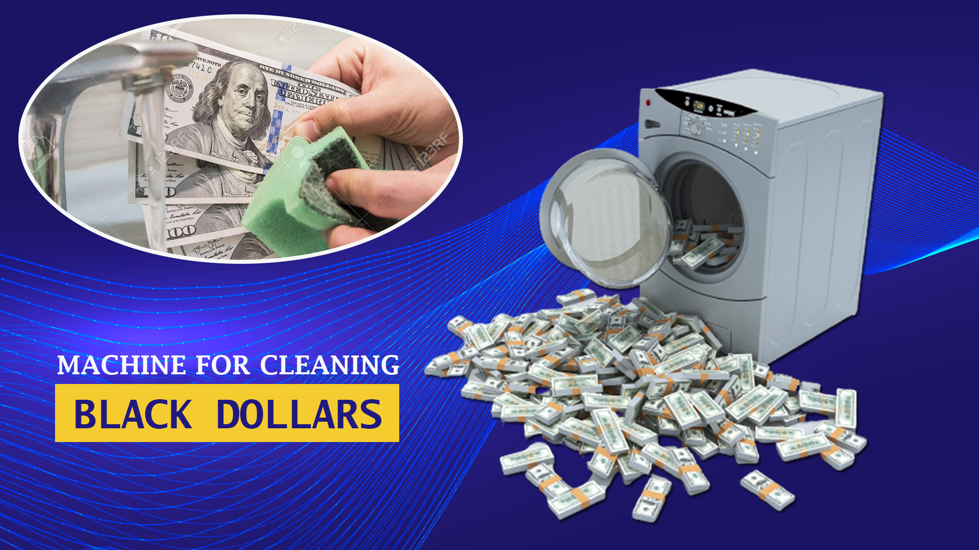 machine for cleaning black dollars